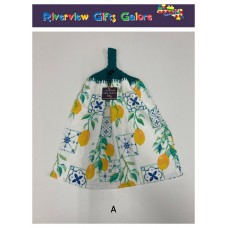 Crochet Top Hand Towel / Tea Towel - Mosaics and Lemons